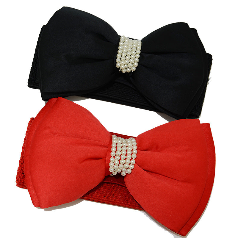 Bow pearl inlaid waist seal