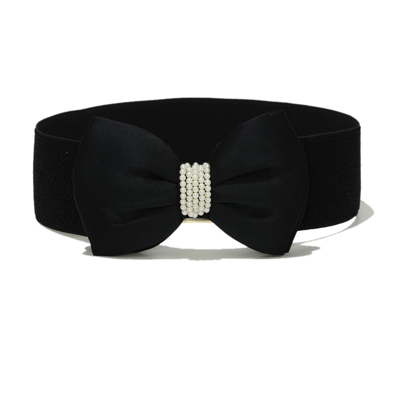 Bow pearl inlaid waist seal