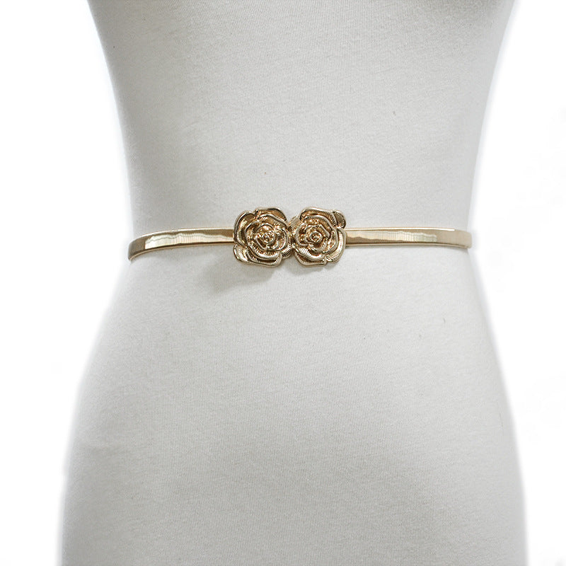 Rose Pair Spring Waist Chain