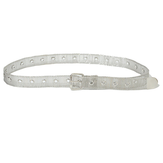 Hollow mesh metal belt