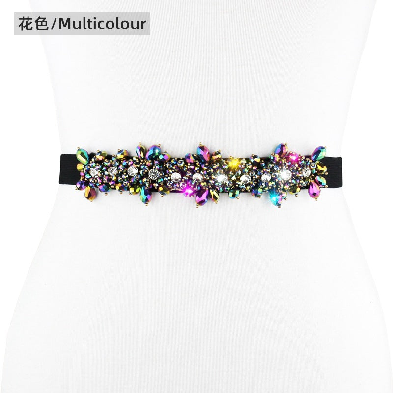 Crystal Diamond Belt Women