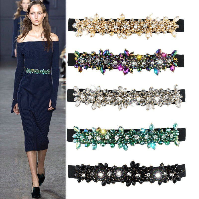Crystal Diamond Belt Women