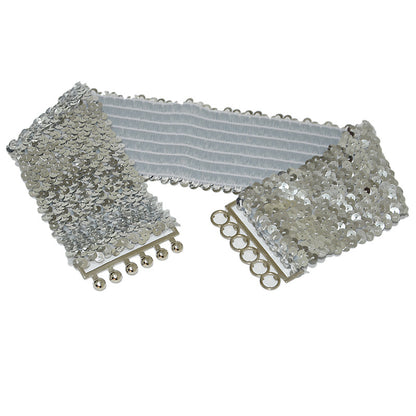 Fish scale sequin waist seal