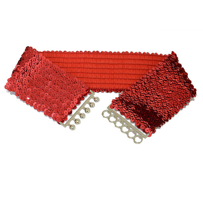 Fish scale sequin waist seal