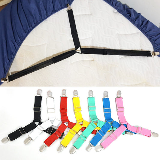 Non-slip triangular sheet fixing clip