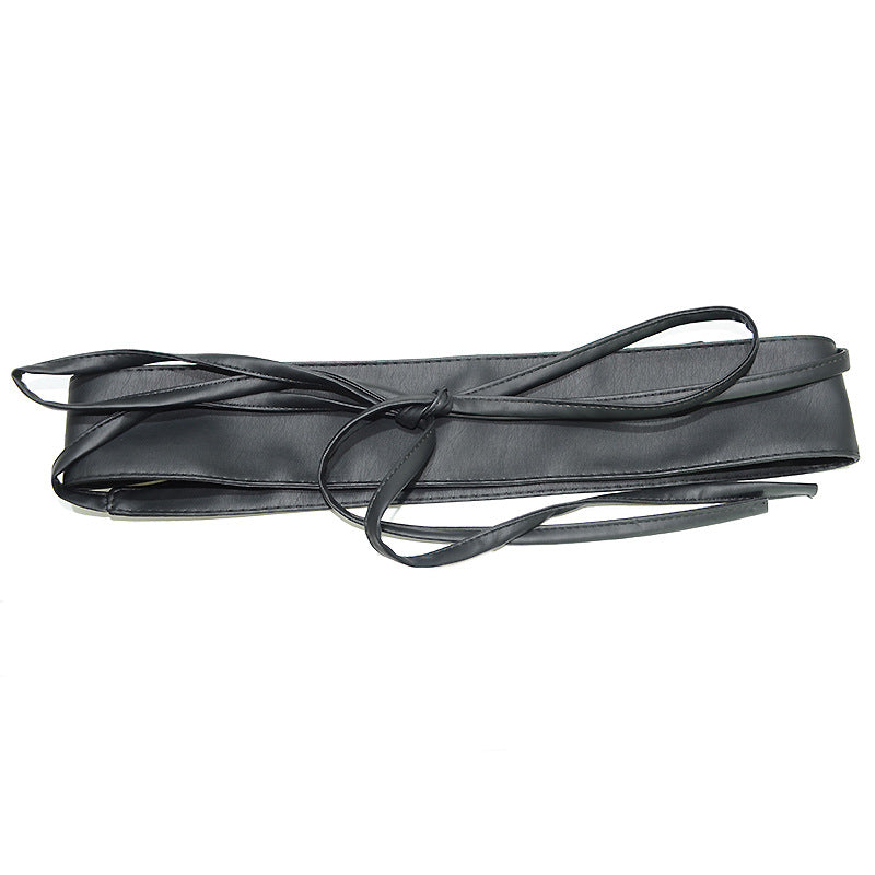 Bow strap soft-faced pu imitation leather