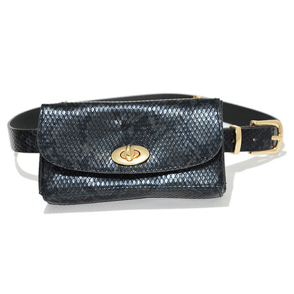 Belt Women's Casual Decoration Python Pattern Fanny Pack