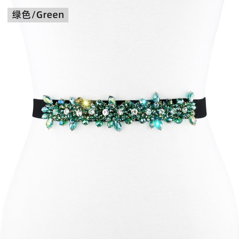 Crystal Diamond Belt Women