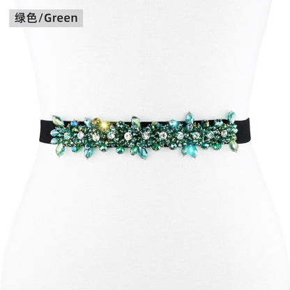 Crystal Diamond Belt Women