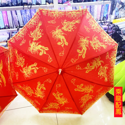 Bridal Red Umbrella Creative Double-Layer Wedding Umbrella
