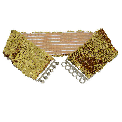 Fish scale sequin waist seal