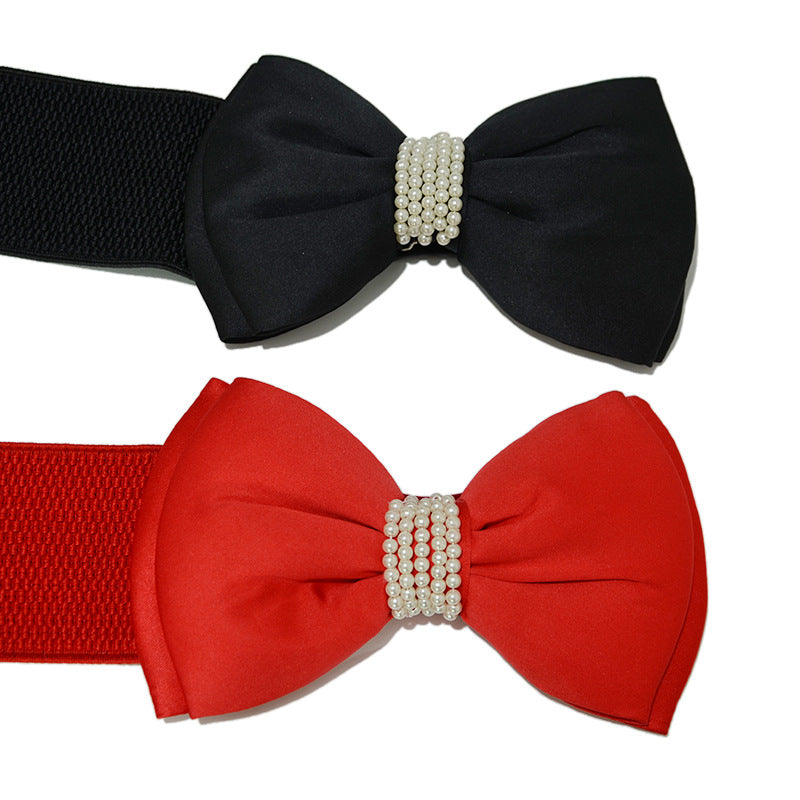 Bow pearl inlaid waist seal