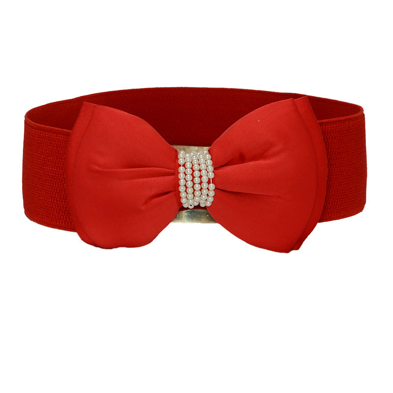 Bow pearl inlaid waist seal