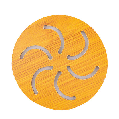 Cut-Out Wooden Coaster, Kitchen Thickened Heat-Resistant Pad