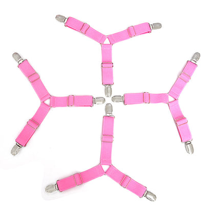 Non-slip triangular sheet fixing clip