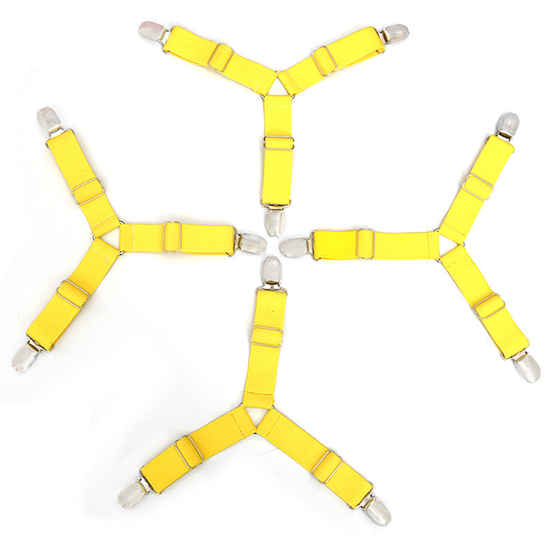 Non-slip triangular sheet fixing clip