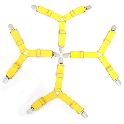 Non-slip triangular sheet fixing clip