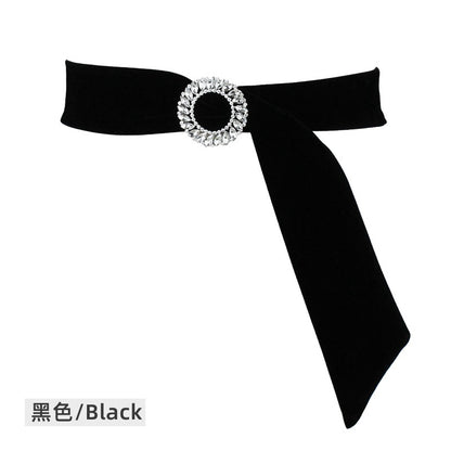 Rhinestone buckle belt woman