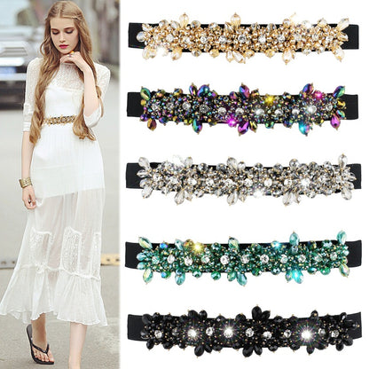Crystal Diamond Belt Women
