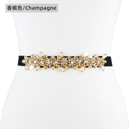 Crystal Diamond Belt Women