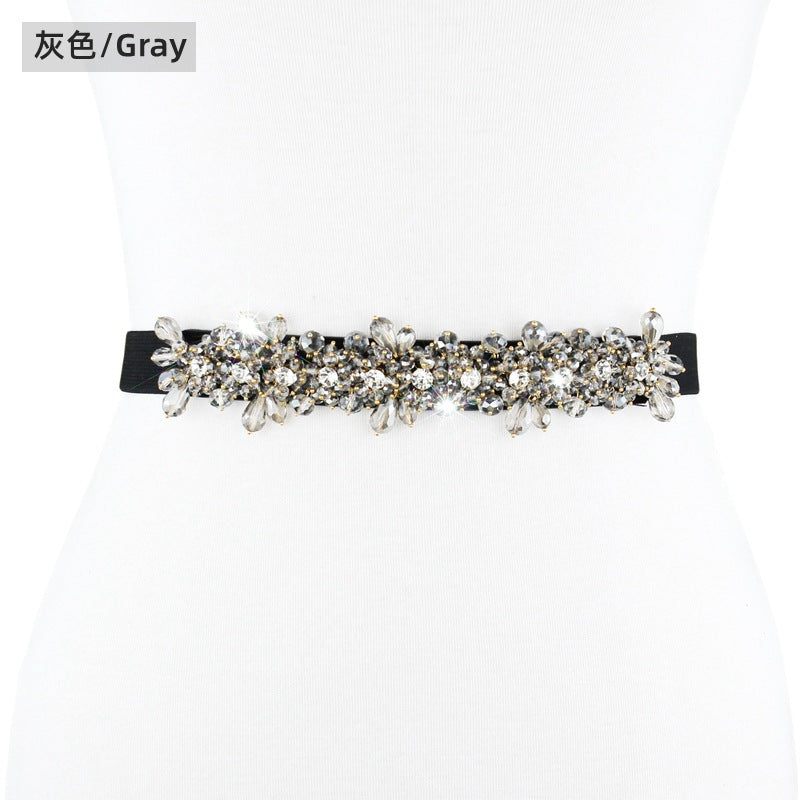 Crystal Diamond Belt Women