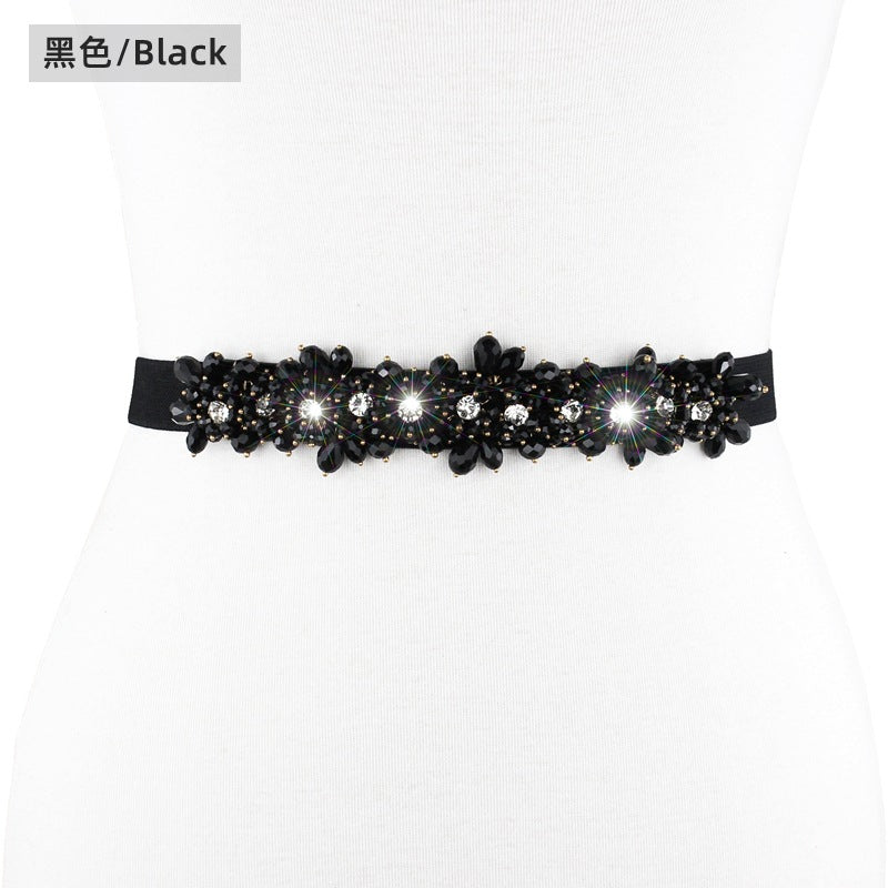 Crystal Diamond Belt Women