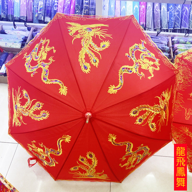 Bridal Red Umbrella Creative Double-Layer Wedding Umbrella