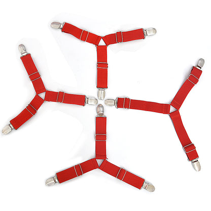 Non-slip triangular sheet fixing clip
