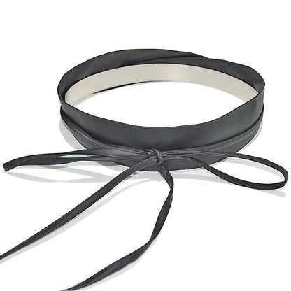 Bow strap soft-faced pu imitation leather
