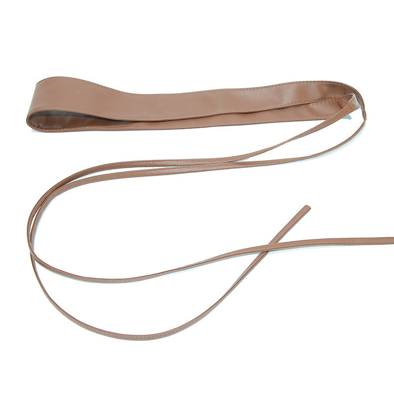 Bow strap soft-faced pu imitation leather