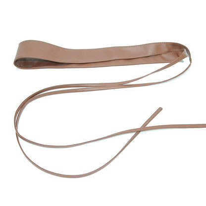 Bow strap soft-faced pu imitation leather