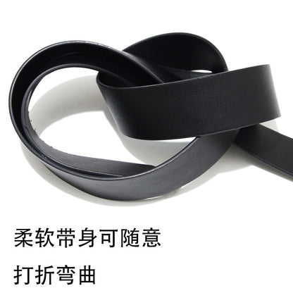 Faux leather soft belt