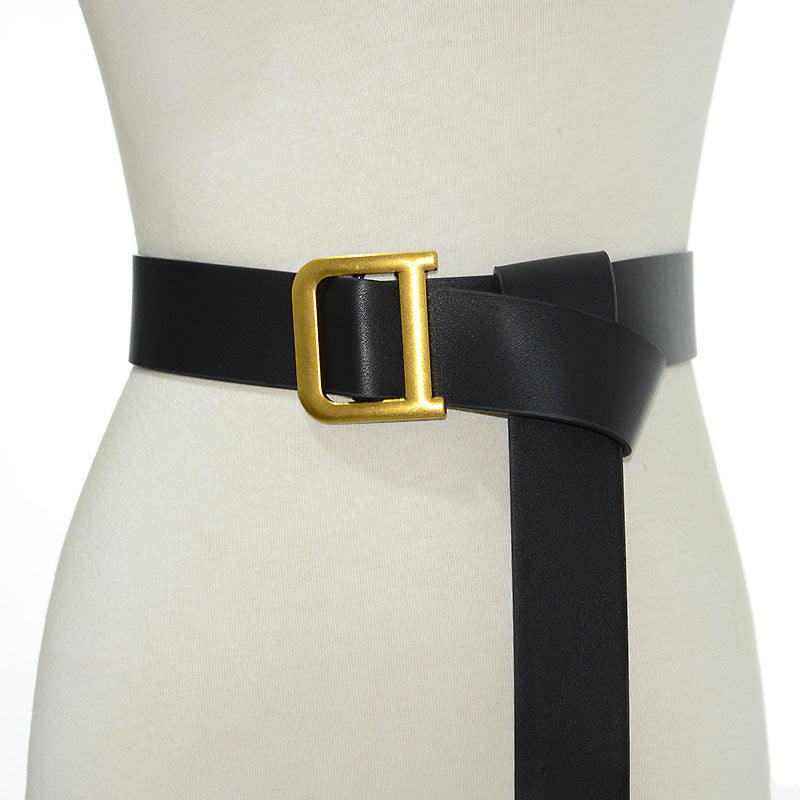 Faux leather soft belt