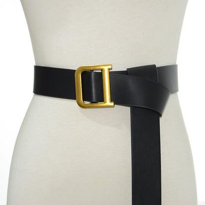 Faux leather soft belt