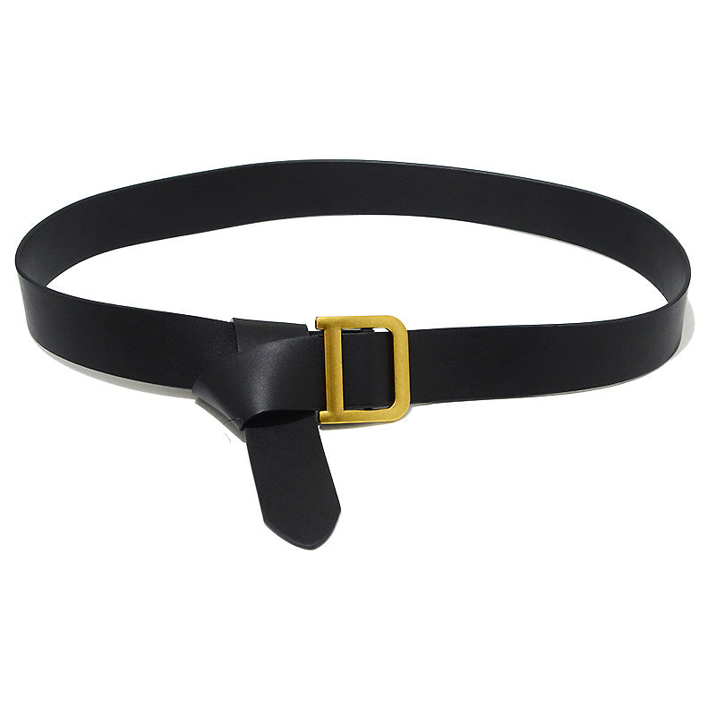 Faux leather soft belt