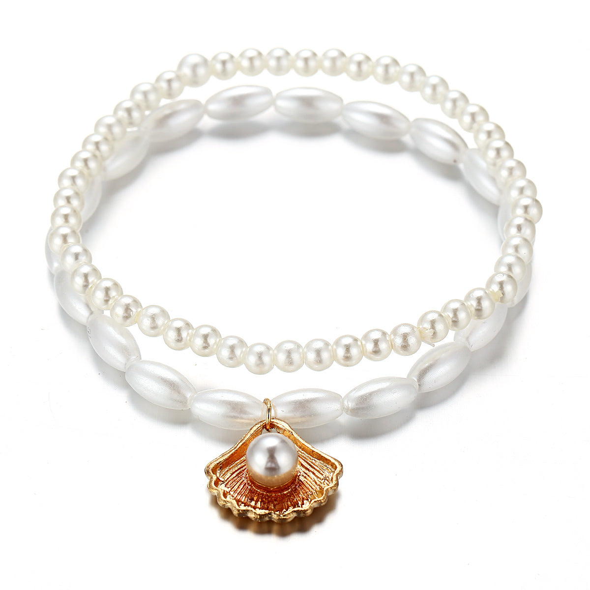 Pearl Scallop Shell Anklet