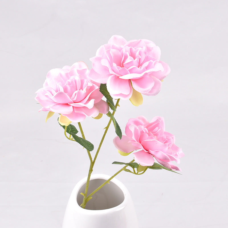 Artificial flower 3 heads gardenia