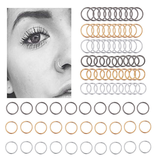 60-Piece Nose Ring Set