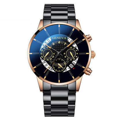 GENEVA watch men's steel belt