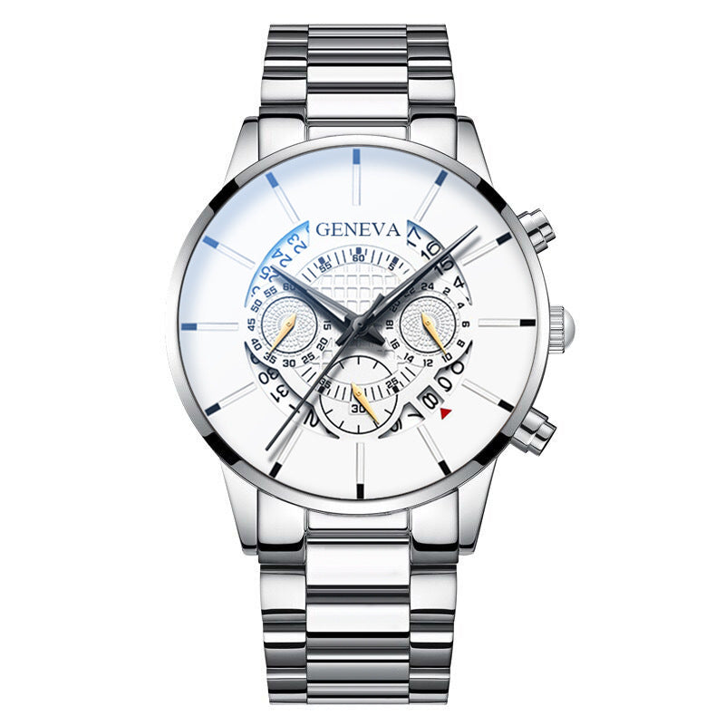 GENEVA watch men's steel belt