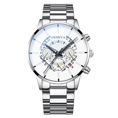 GENEVA watch men's steel belt