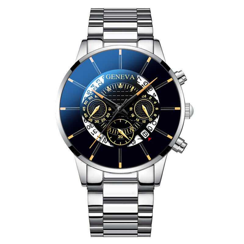 GENEVA watch men's steel belt