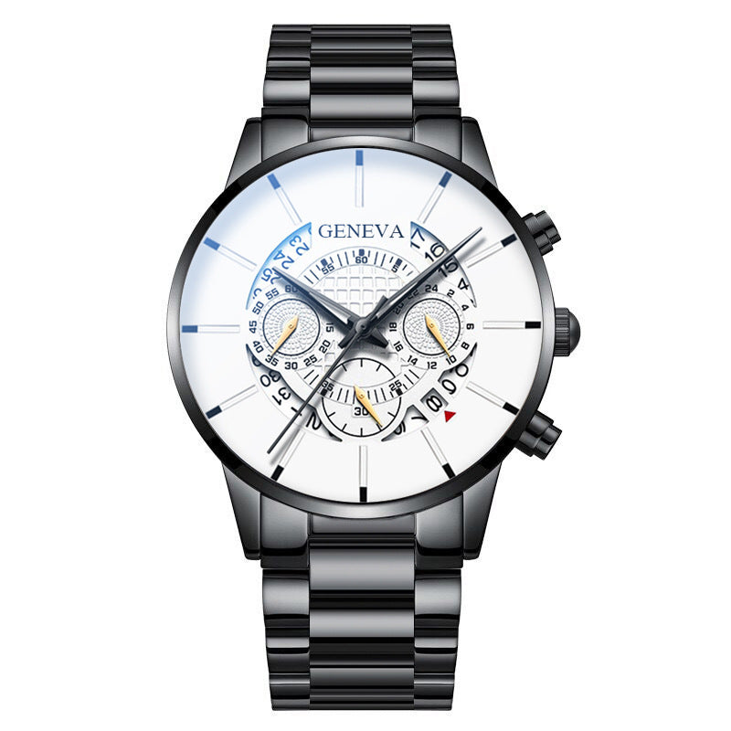 GENEVA watch men's steel belt