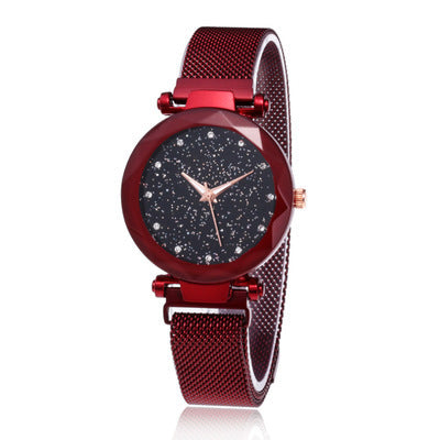 Reloj magnético para mujer con diamantes 