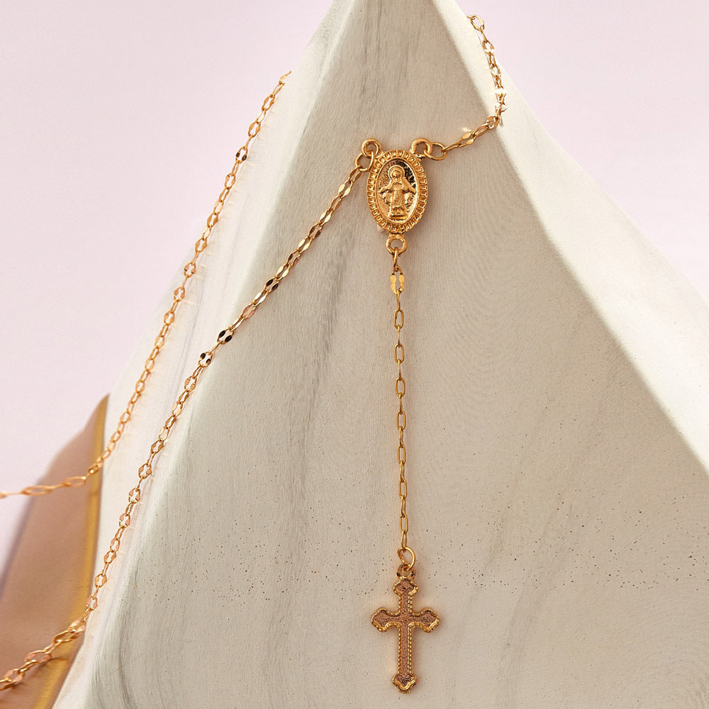 Gold Cross Pendant Necklace