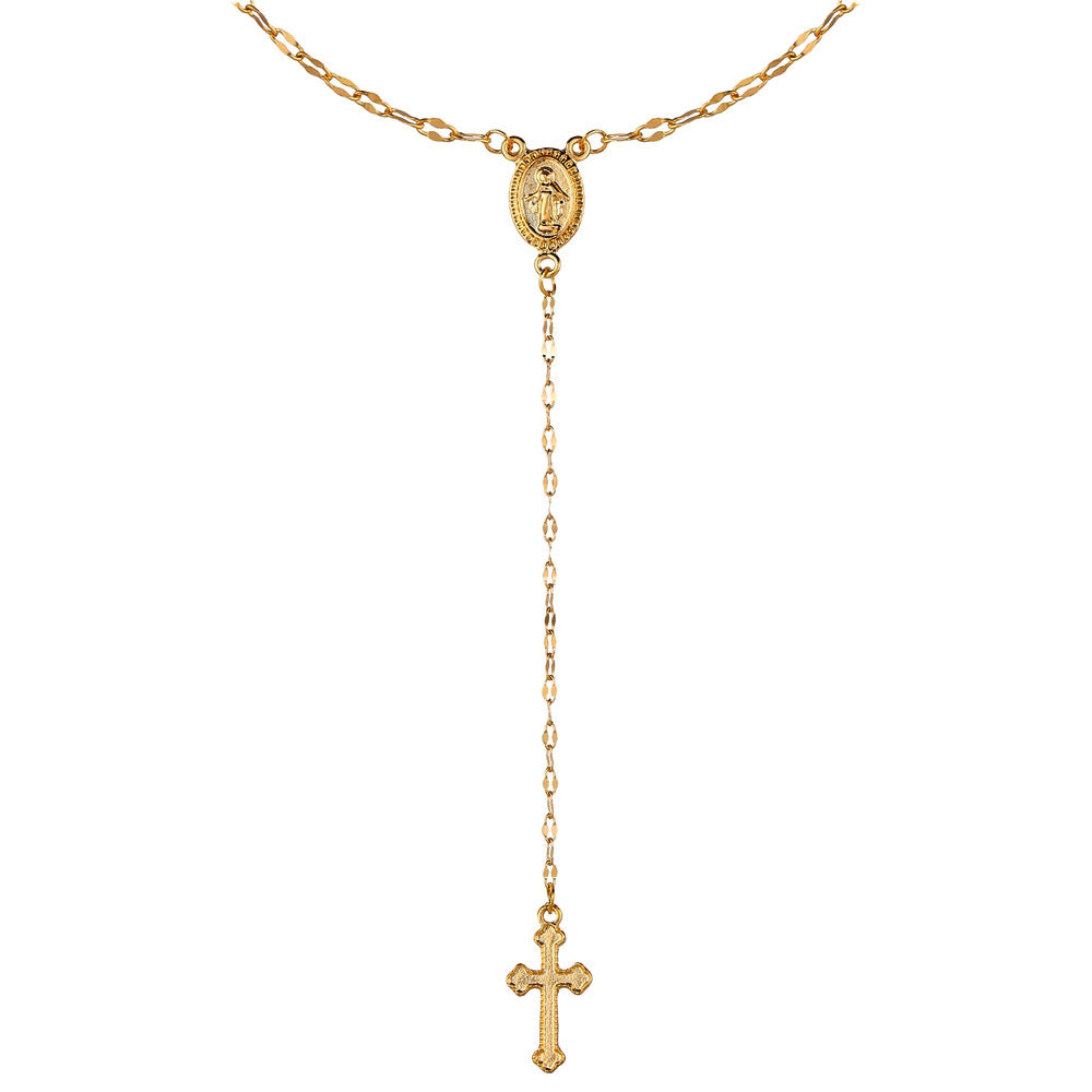 Gold Cross Pendant Necklace