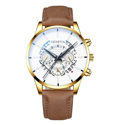 GENEVA watch men's steel belt