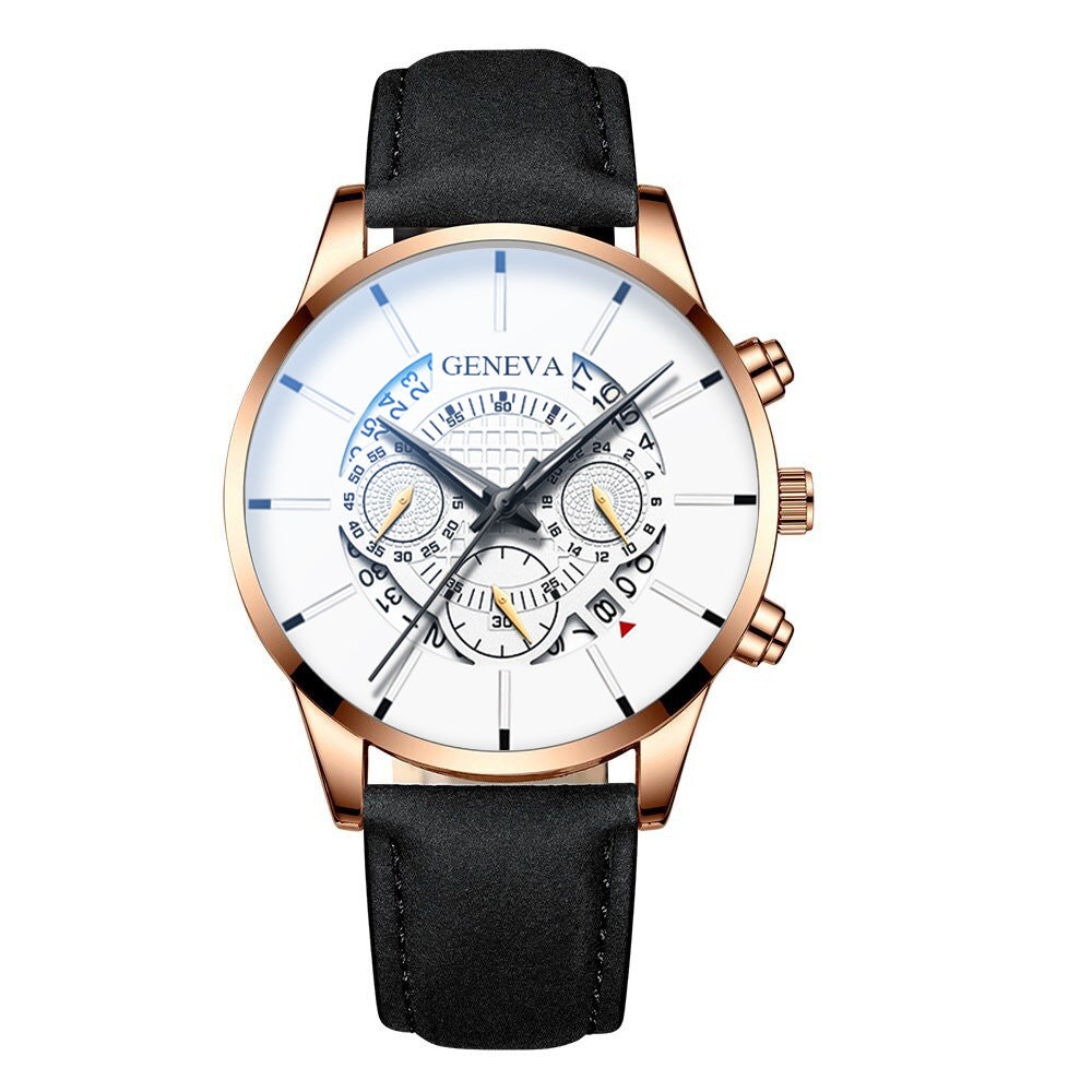 GENEVA watch men's steel belt