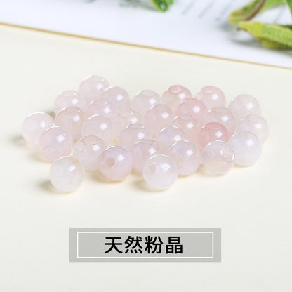 agate large hole beads DIY necklace positioning beads
