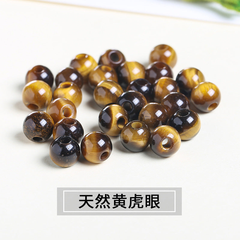 agate large hole beads DIY necklace positioning beads